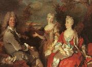Nicolas de Largilliere Family Portrait Spain oil painting artist